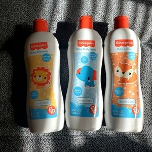 Brand New Fisher-Price Baby Wash/ Shampoo/Lotion Set of (3)